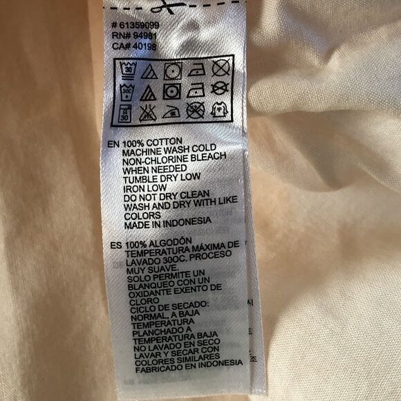 Forever 21 XX1 Women’s Button Down Blouse Peach Size Large NWT - Picture 13 of 14